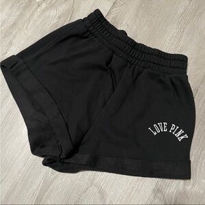 PINK Victoria's Secret Black Athletic Shorts